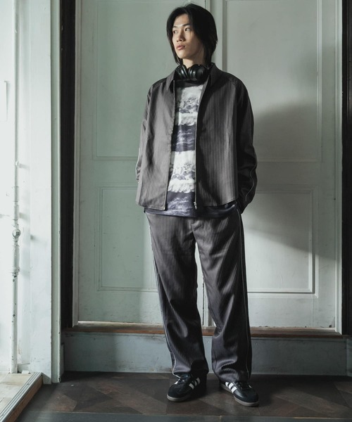 セール】サイドラインピンストライプスラックス（その他パンツ