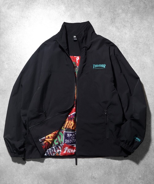 セール】【THRASHER/スラッシャー】総柄 裏付き ナイロンジャケット