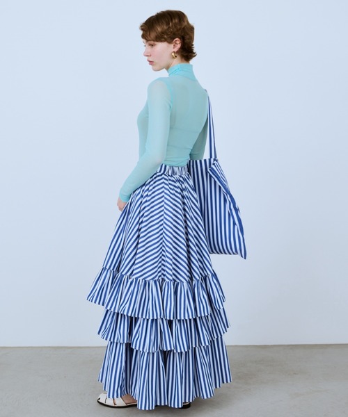 PERNA（ペルナ）の「ストライプティアードスカート（スカート）」 - WEAR
