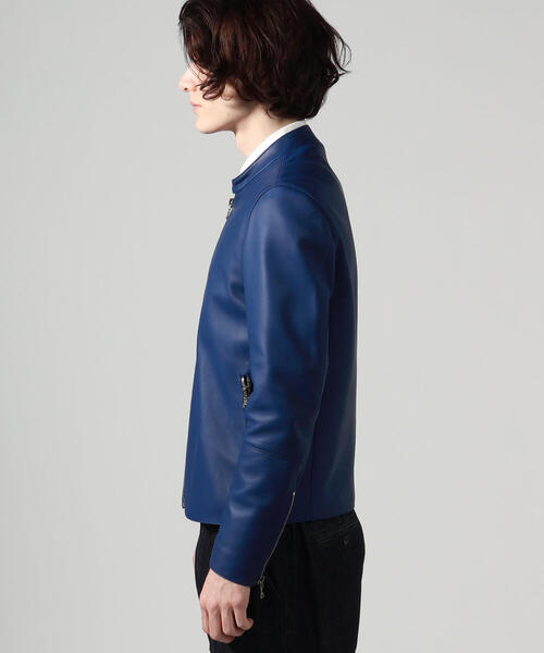 セール】【別注】DENIM×TOMORROWLAND ラムレザー シングルライダース