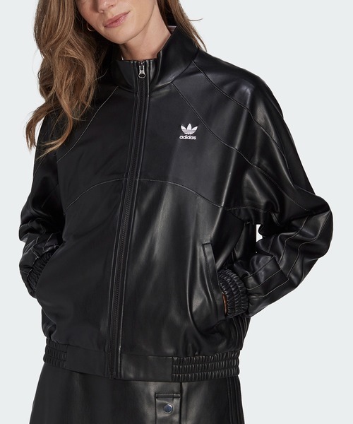 adidas（アディダス）の「フェイクレザージャケット / アディダス