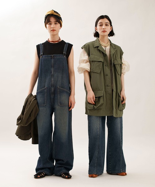 デニムチューブサロペット | ジョンブル公式通販/JOHNBULL ONLINE STORE