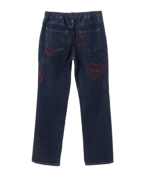 PINK HOUSE（ピンクハウス）の「ハートワッペン使いストレッチデニム