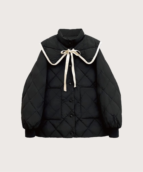 LA POMME petit（ラポミ・プチ）の「襟取り外し可/天然羽毛90%極暖