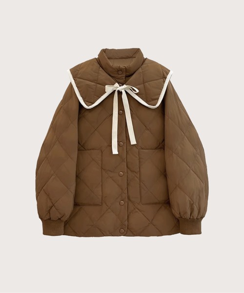 LA POMME petit（ラポミ・プチ）の「襟取り外し可/天然羽毛90%極暖