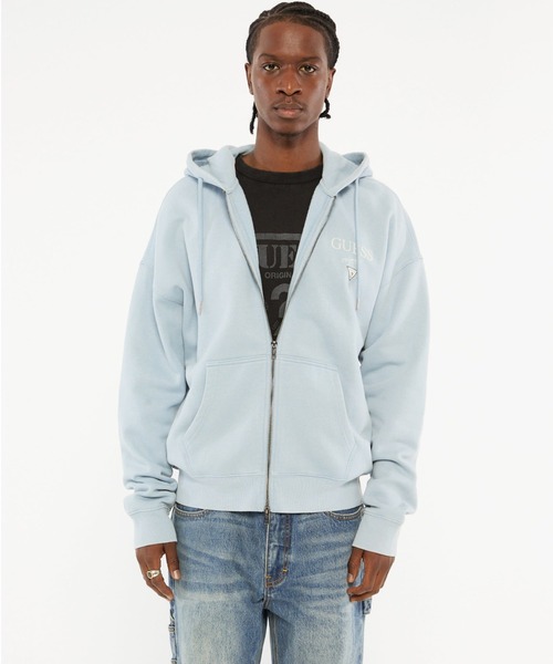 GUESS Originals Baker Logo Zip Up Hoodie パーカー | GUESS(ゲス