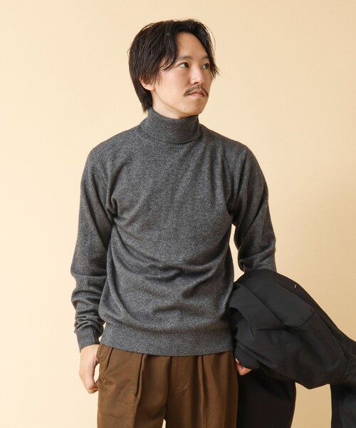 NOLLEY'S（ノーリーズ）の「ウールカシミヤ タートルネックニット