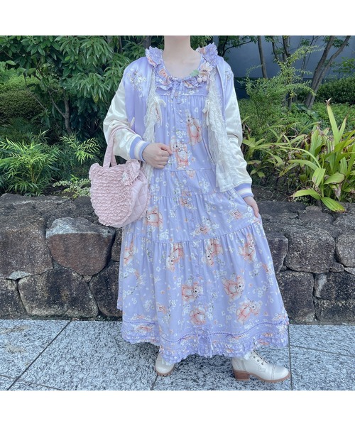 セール】桜Teddyプリントワンピース（ワンピース）｜PINK HOUSE