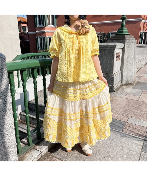 PINK HOUSE（ピンクハウス）の「ギンガムチェックセーラーカラー