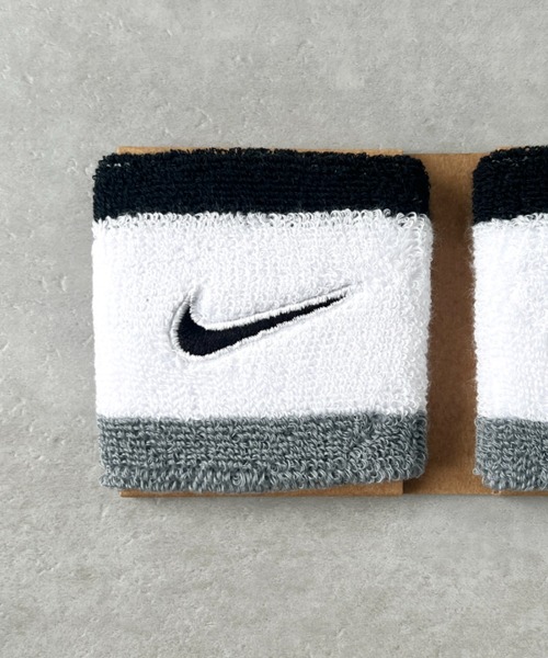 セール】NIKE(ナイキ)/2個セット スウッシュ 刺繍 無地 リストバンド 2