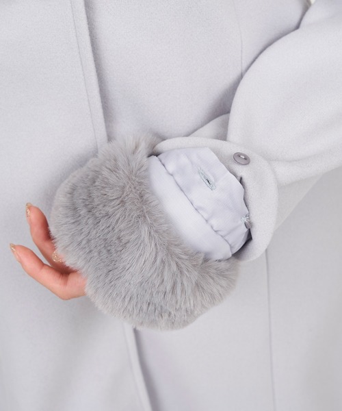 セール】ファー付ロングダッフルコート（ダッフルコート）｜ROYAL