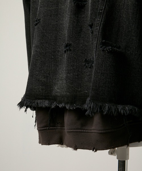 GRANCY（グランシー）の「【GRANCY】Sweat Docking Design Damage