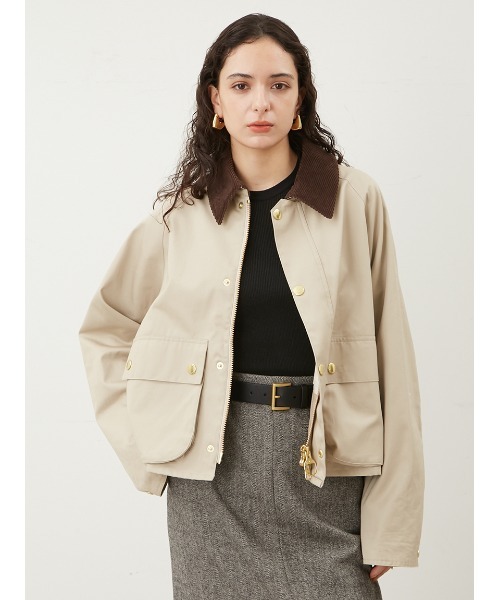 Barbour ミラオーウェン　カーキ　ジャケット 別注】<Barbour>ショートジャケット | ミラ オーウェン(Mila Owen