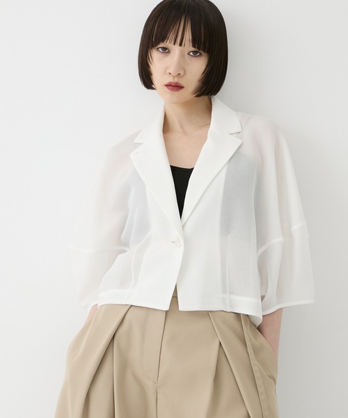 CLANE/クラネ】MESH LANTERN JACKET/メッシュランタンジャケット