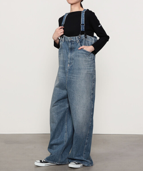 RhodolirioN | 5ポケットサスペンダーパンツ デニム WOMEN（デニム