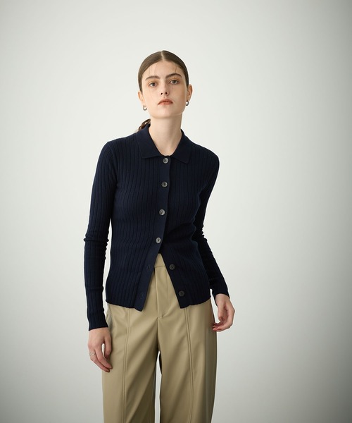 N.O.R.C（ノーク）の「コットンカシミヤポロニット（ニット/セーター