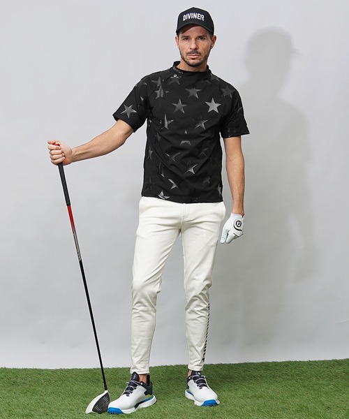 DIVINER GOLF（ディバイナー ゴルフ）の「【DIVINER GOLF】星総柄半袖