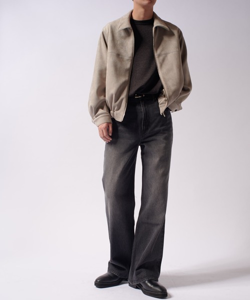 Lui's（ルイス）の「フェイクスウェードショートブルゾン（ブルゾン