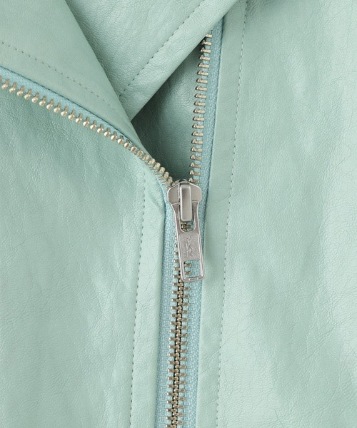 セール】ANNA SUI NYC RETROフェイクレザーライダースジャケット