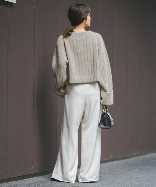 Noble（ノーブル）の「YAK/ヤク ワイドリブニットプルオーバー（ニット