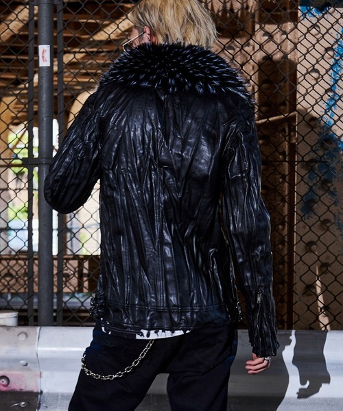 FUGA/フーガ』ファー付きライダースジャケット（ライダースジャケット