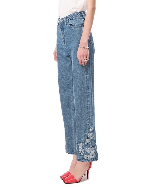 CLANE（クラネ）の「SECOND EMBROIDERY DENIM PANTS（デニムパンツ