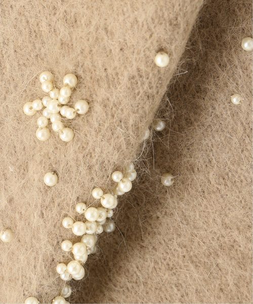 セール】アンゴラコンパールビーズシシュウカーディガン