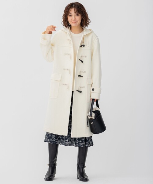 セール】ヘリンボーン ダッフルコート（ダッフルコート）｜23区 S