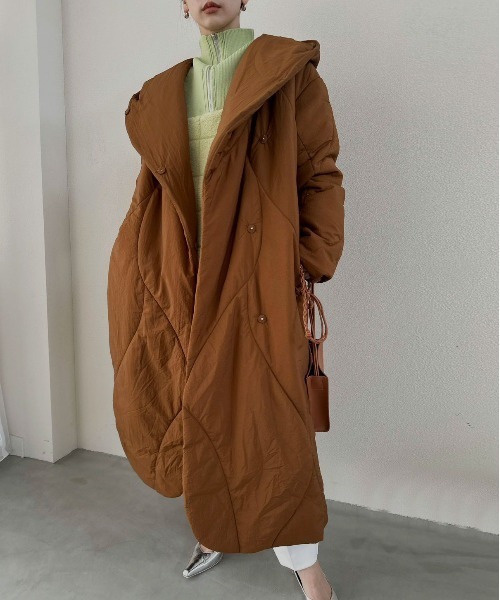 Ameri（アメリ）の「WAVE STITCH HEAT POLAK LONG COAT（その他
