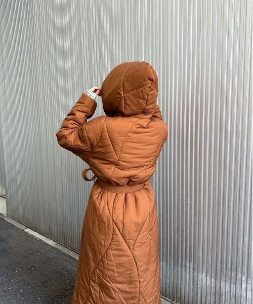 セール】WAVE STITCH HEAT POLAK LONG COAT（その他アウター）｜Ameri