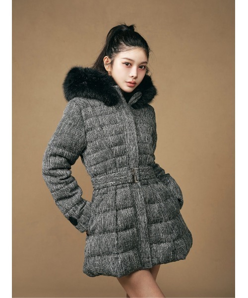 Darich（ダーリッチ）の「レディミディツイードダウンコート（ダウン