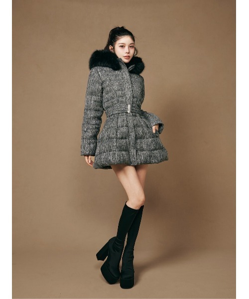 Darich（ダーリッチ）の「レディミディツイードダウンコート（ダウン