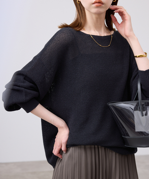 追加》リネン混畦ニット（ニット/セーター）｜SLOBE IENA