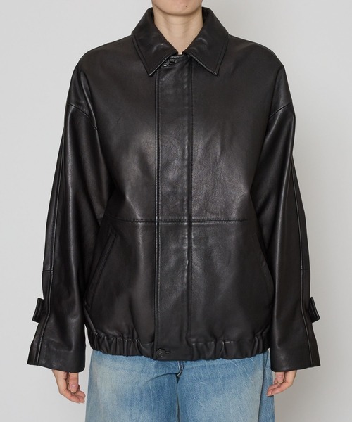 BABYLONE（バビロン）の「レザーカバーオールジャケット（カバーオール