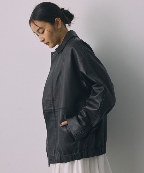 BABYLONE（バビロン）の「レザーカバーオールジャケット（カバーオール