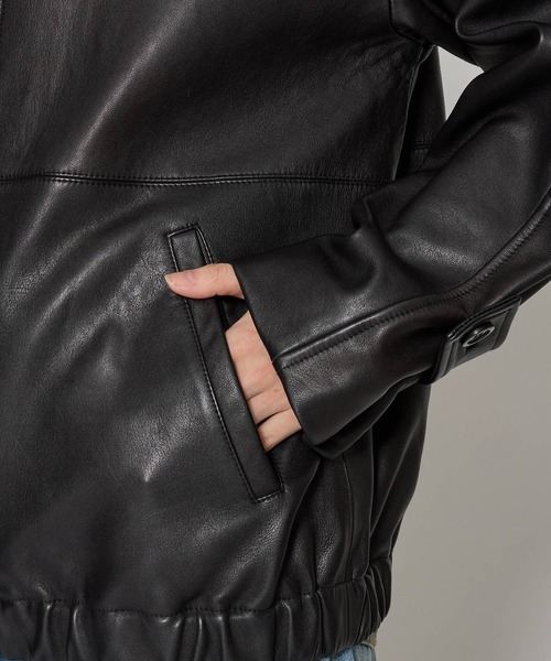 BABYLONE（バビロン）の「レザーカバーオールジャケット（カバーオール