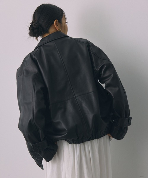 BABYLONE（バビロン）の「レザーカバーオールジャケット（カバーオール
