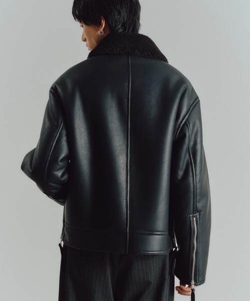 WYM LIDNM（ウィム バイ リドム）の「B-6 FAUX MOUTON BLOUSON