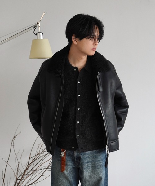 B-6 FAUX MOUTON BLOUSON（ブルゾン）｜WYM LIDNM（ウィム バイ リドム