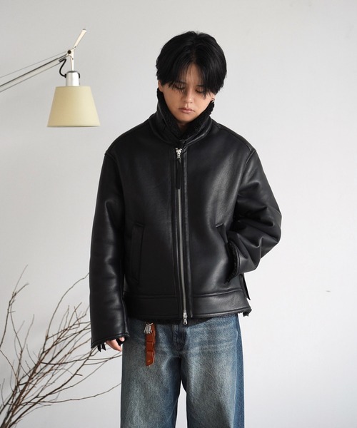 B-6 FAUX MOUTON BLOUSON（ブルゾン）｜WYM LIDNM（ウィム バイ リドム