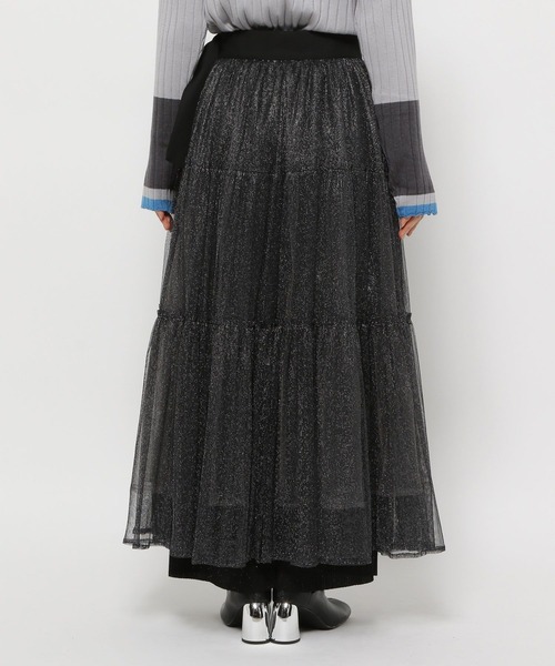HARE（ハレ）の「レースチュールベルトスカート(HARE)（スカート