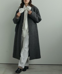 anuke（アンヌーク）の「anuke Collarless Shaggy Coat 62420004