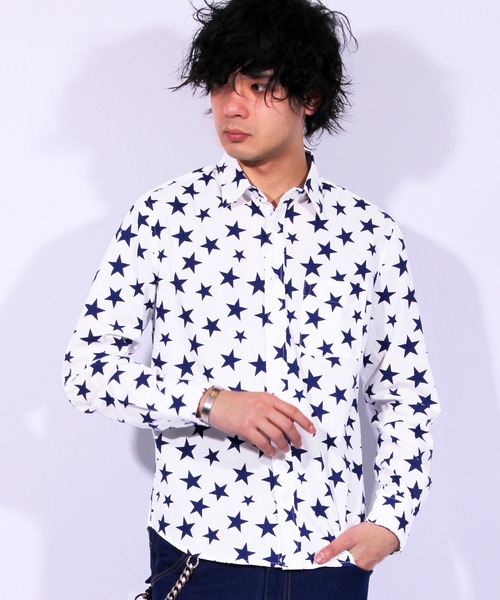 8(eight)（エイト）の「スター 星柄 長袖シャツ コットン（シャツ