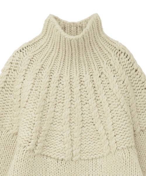 セール】CHUNKY CABLE HAND KNIT TOPS（ニット/セーター）｜CLANE