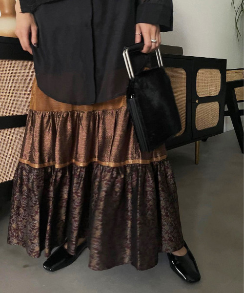 Ameri（アメリ）の「POSIE NOSTALGIC TIERED SKIRT（スカート）」 - WEAR