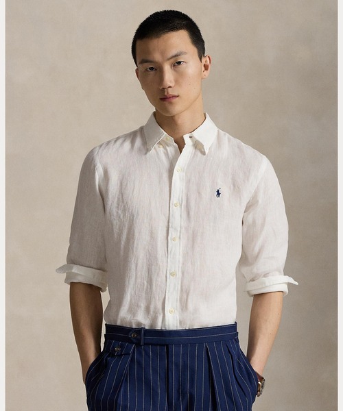 クラシック フィット リネン シャツ（シャツ/ブラウス）｜POLO RALPH