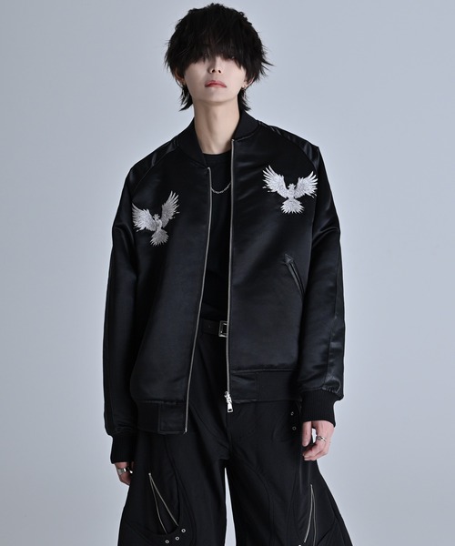 premium reversible suka jumper -wolf/flower- / プレミアム