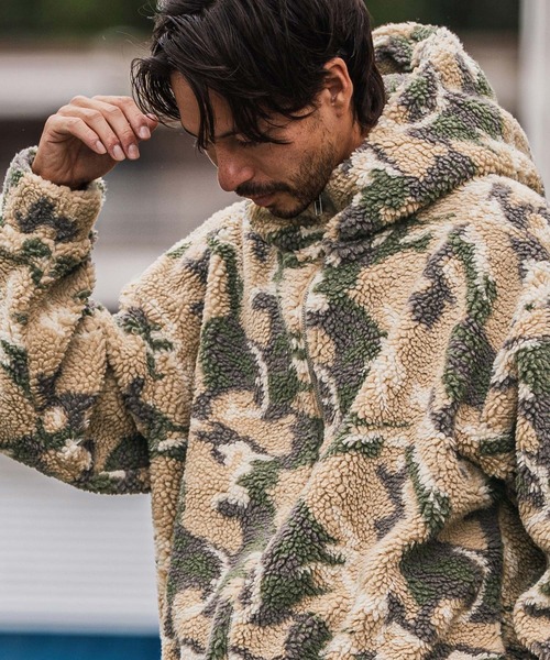 mj10918-Oversized Hooded Boa Jacket ボアジャケット（その他アウター