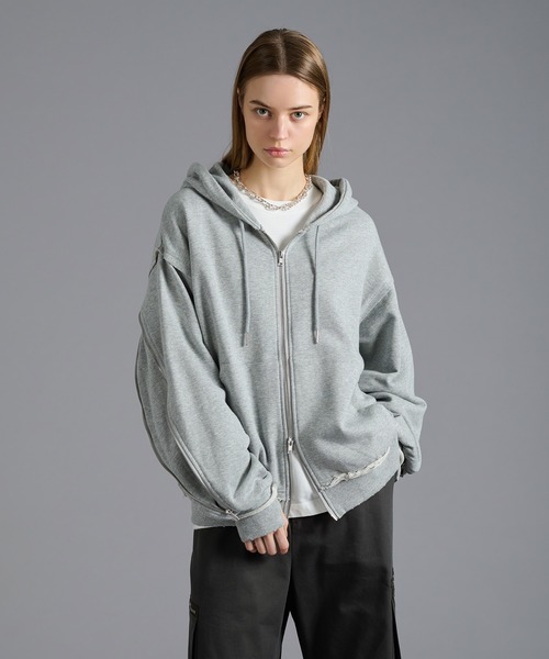 MULTI GIMMICK DESIGN DOUBLE ZIP PARKA/マルチギミックデザインダブル