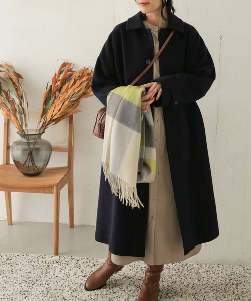 セール】ウールバルマカンコート（ステンカラーコート）｜URBAN